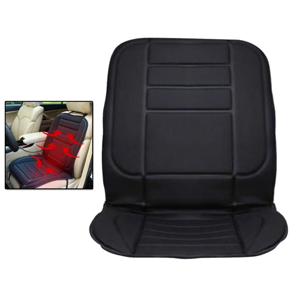 1pc 12V 32-44W Heating Car Seat Cushion Cover Winter Heater Warmer Household Driver Comfortable Interior Black Mat Pad