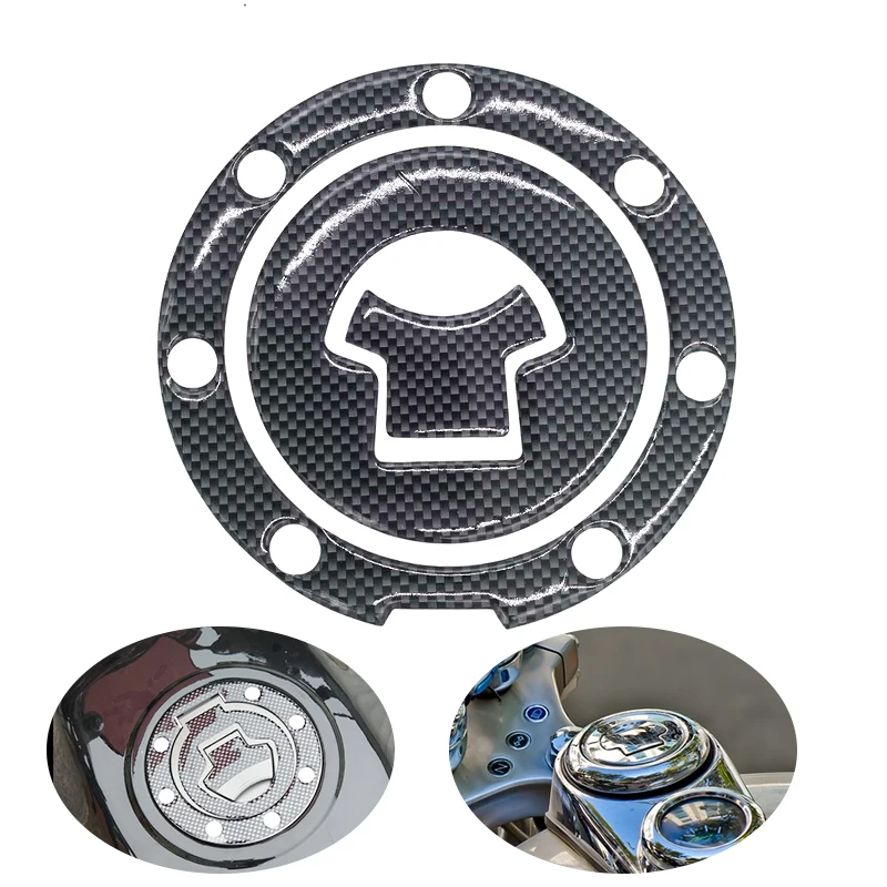 

1 Piece Carbon Fiber Motorcycle Oil Gas Tank Protector Pad Decal Stickers For Motorcycle for yamaha For Honda 112*110mm Black