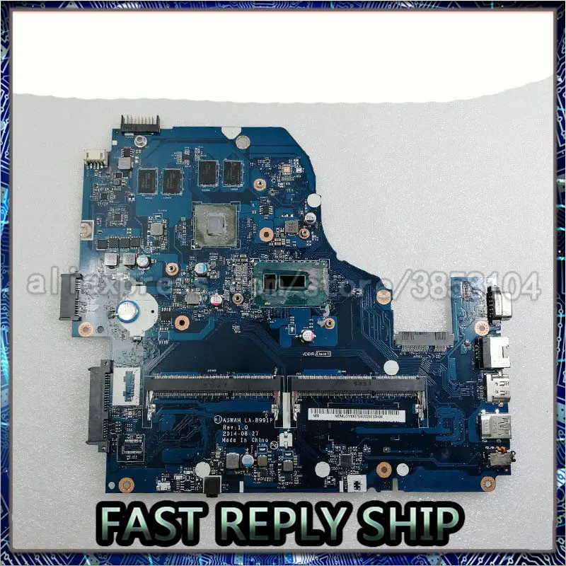 Шели I5 5200U GT840M материнская плата для ноутбука Acer Aspire E5 571G V3 572G V5 LA B991P|Материнские