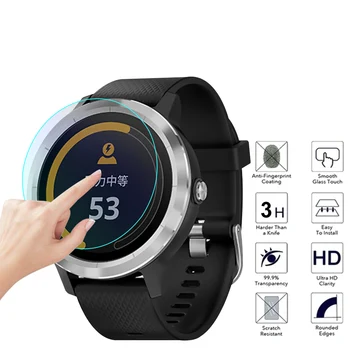 

1/2/3PCS Premium 2.5D 9H Tempered Glass Protective Films Screen Ultra-thin Durable Protector for Garmin Vivoactive 3 Smart Watch