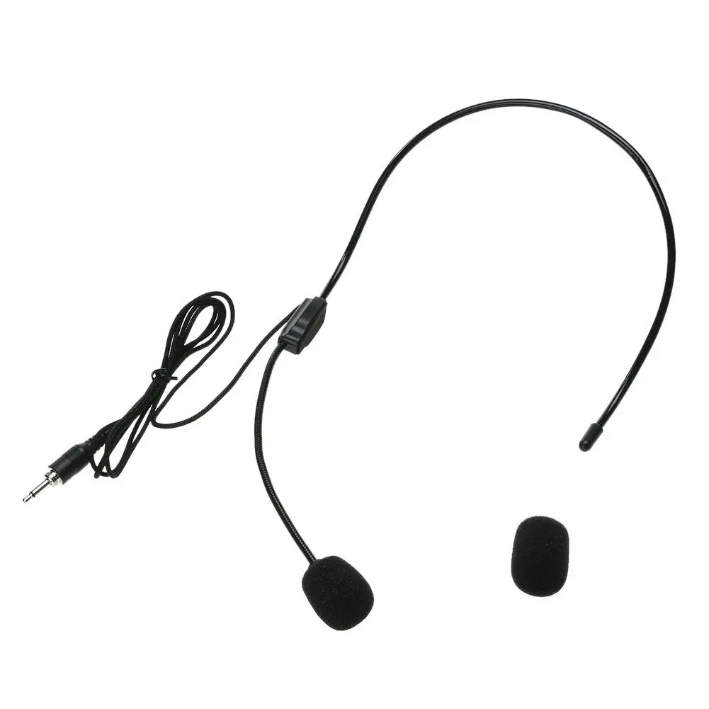 Universal Wired Headset Microphone for Tour Guide Teaching Lecture Portable 3.5mm Jack Condenser Mic For Loudspeaker