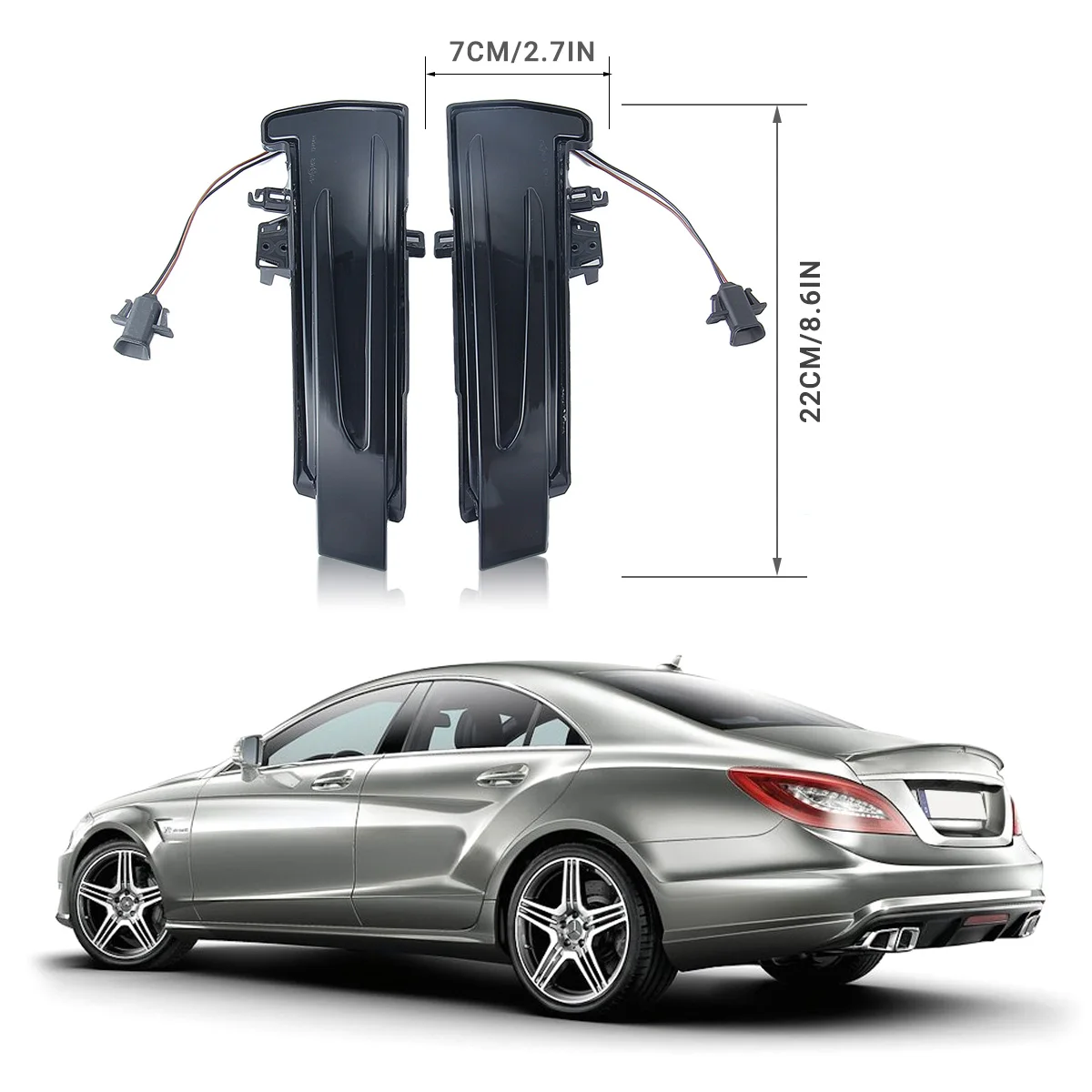 2 шт. Динамический указатель поворота светодиодный светильник боковое зеркало индикатор мигалка лампа для Mercedes Benz W204 A B C E S CLA GLA GLK CLS класс