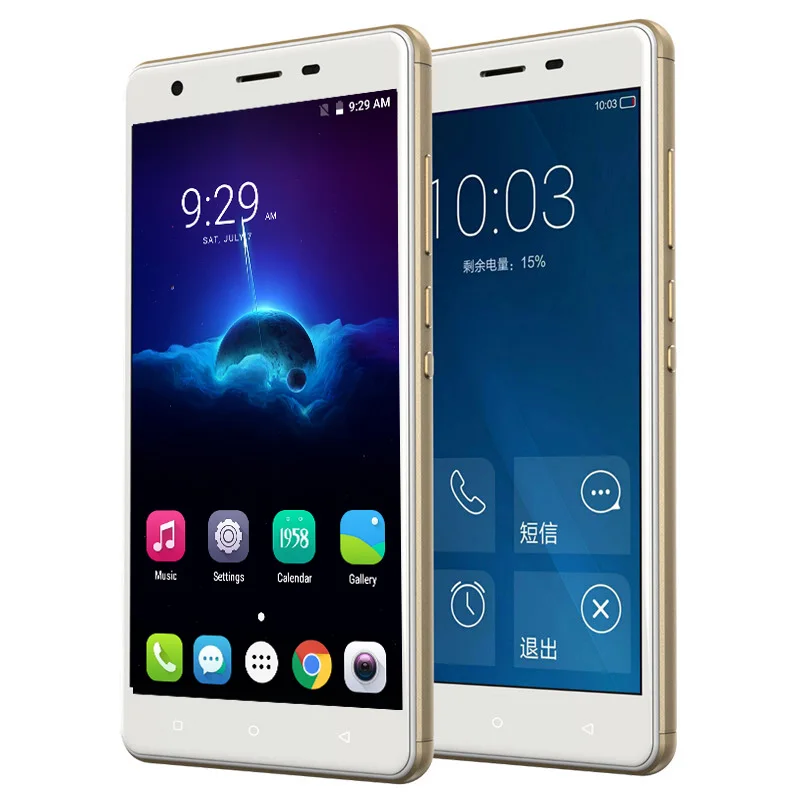 Primavera venta 5 pulgadas 3G/4G Android 6 Smartphone 2G + 16G S07 MTK6737 Dual SIM pantalla táctil Bluetooth WIFI Micro USB 2 cámaras