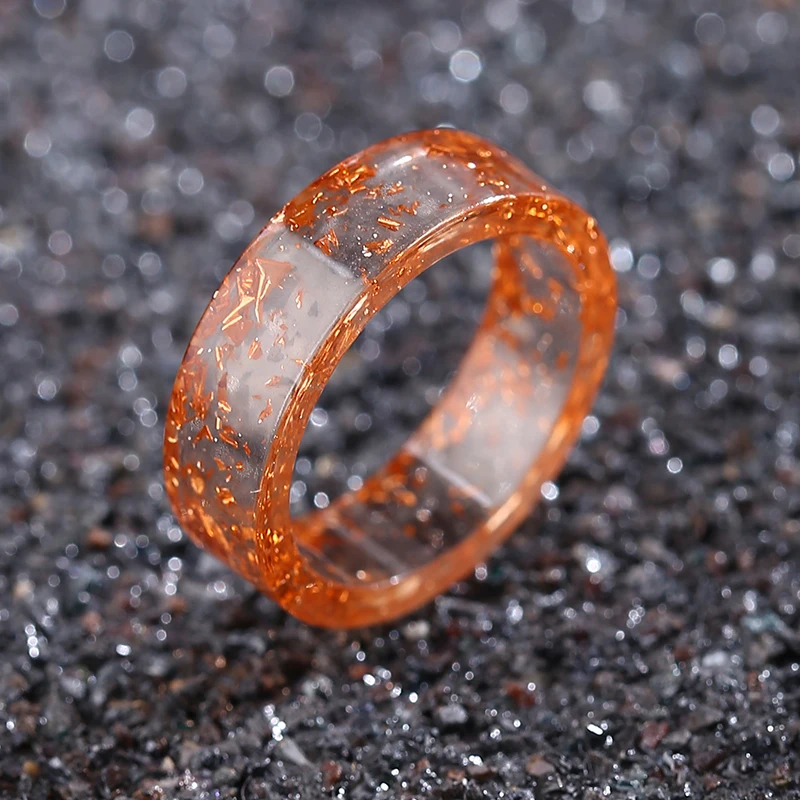 Полимерные кольца высушенный цветок прозрачное женское кольцо ручной работы очаровательное мужское винтажное свадебное кольцо вечерние ювелирные изделия романтическое кольцо для пары