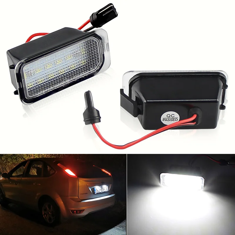 

2X светодиодный номерной знак для Ford FOCUS MK II FIESTA MK VII MONDEO MK IV KUGA S-MAX 2008-2019