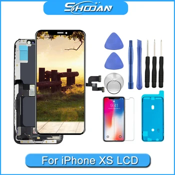 

For iPhone XS OLED With 3D Touch Digitizer Assembly No Dead Pixel LCD Screen Replacement Display For iPhoneXS LCD with Gift
