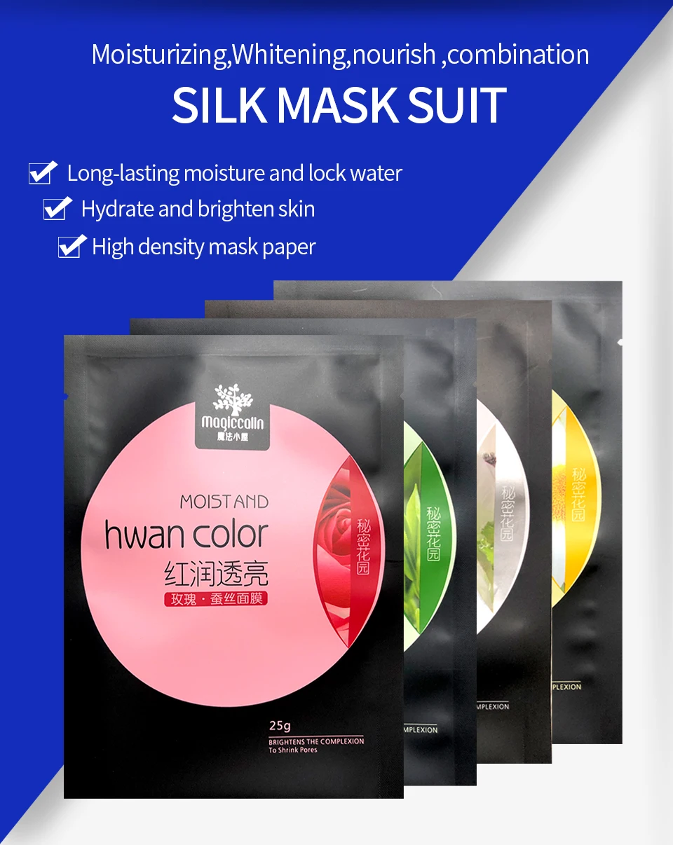 Facial Mask Moisturizing Shrinking Pores Oil Control Mask Whitening Brighten Sheet Mask Korean Cosmetic Beauty Mask Skin Care