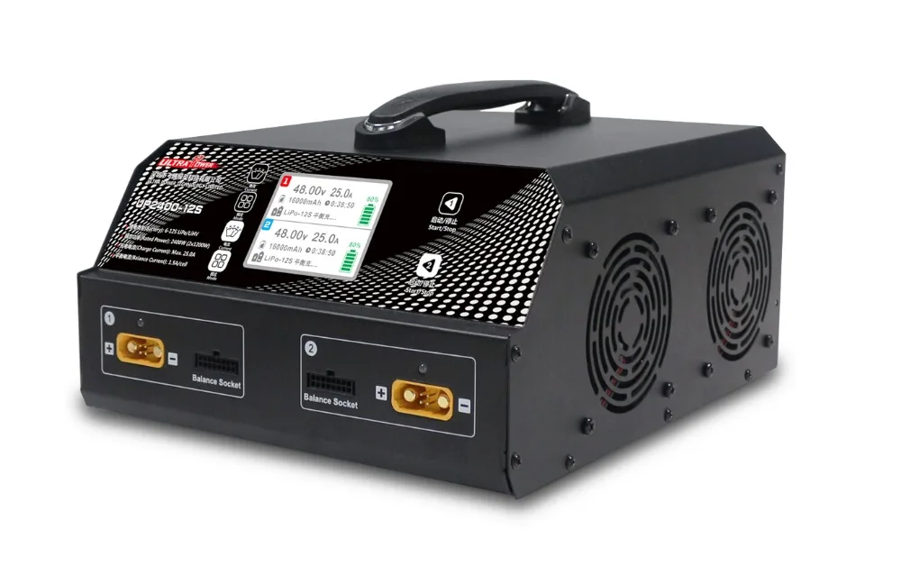 UP2400-6S/12 S 4-Ch LiPo зарядное устройство lihv для больших дронов два режима работы Множественная защита