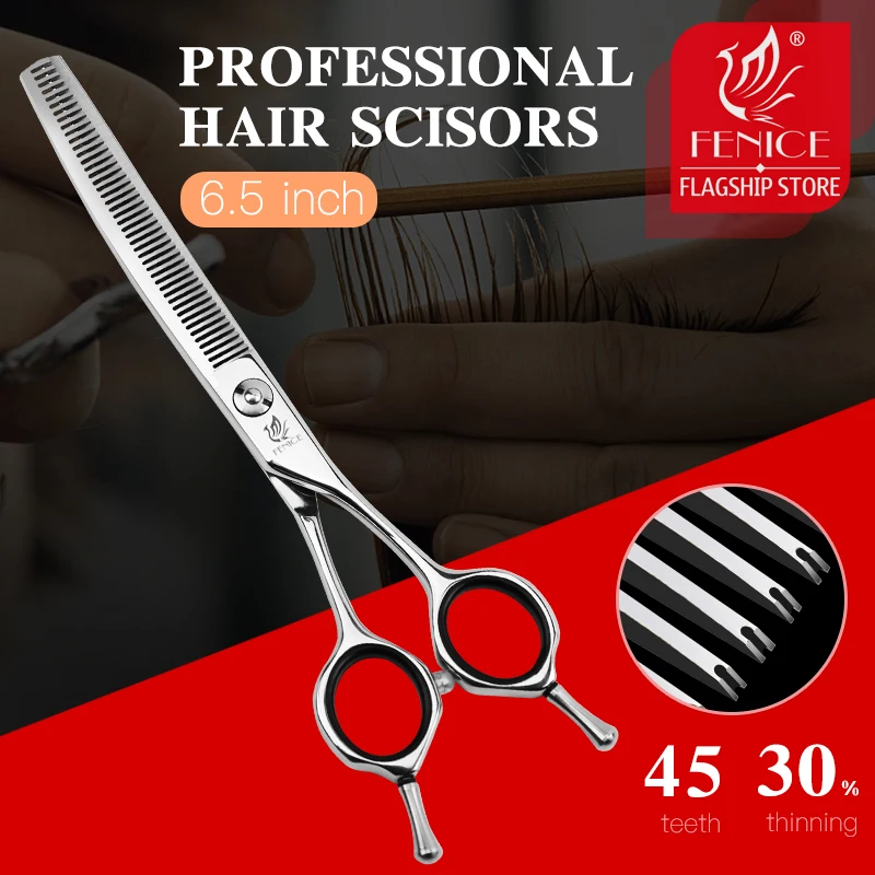 Fenice 6.5 inch High Quality JP440c hair scissors curved thinner scissors hairdressing beauty salon styling shears