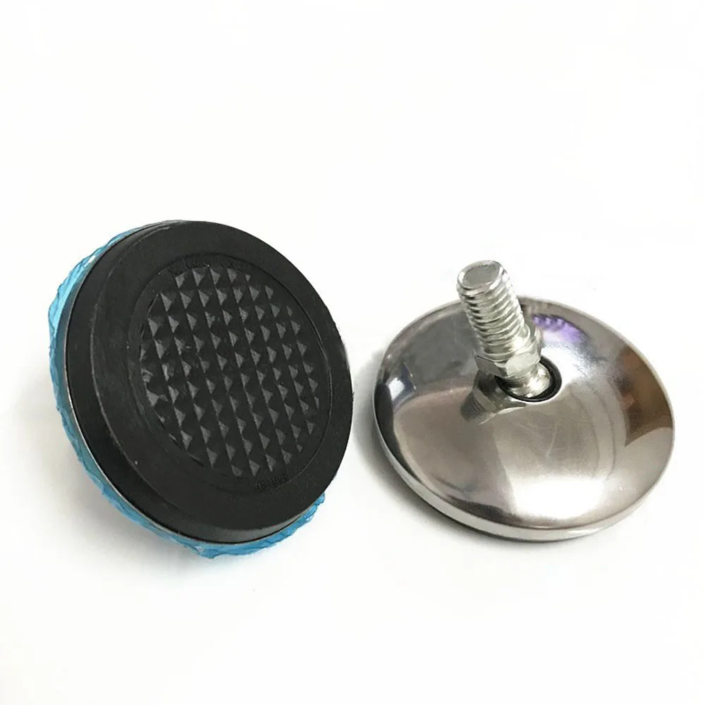 2/4/8pcs Non-Slip Tilting Adjustable Feet M6 M8 M10 Screw In Threaded Foot Levelling Feet Base Dia 30/32/40/50/65mm leveling foot base