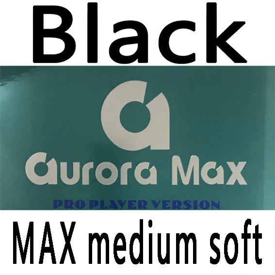 black medium soft Дружба 729 резина для настольного тенниса Aurora MAX Pro версия не липкая AGS губка для пинг-понга tenis de mesa - Цвет: black medium soft