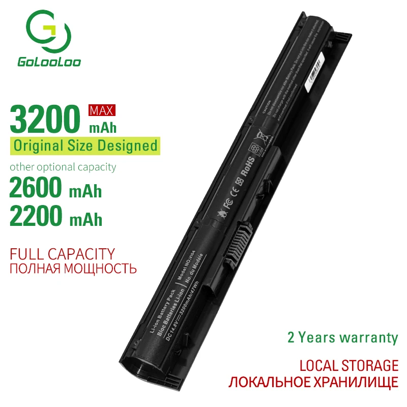 Golooloo 4cells laptop battery14.8V for Hp ProBook Envy14-K010US 440 14-U000 14-U100 14-U200 14T-U000 14T-U100 15-K000 15-p003ax |