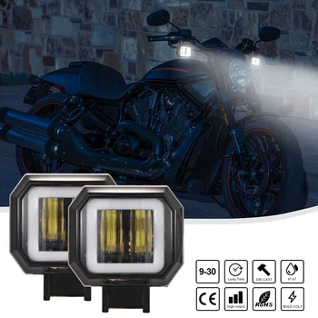 

1 Pair 3 Inch 12V-30V 40W LED Work Light Cube Angle Eyes DRL Fog Lamp Spotlight Waterproof