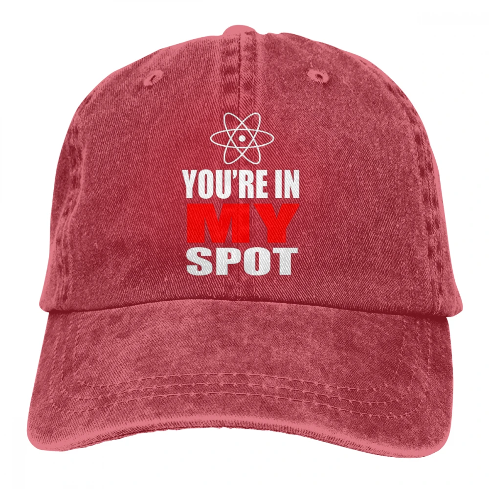 Вы в моем месте Casquette черный унисекс Мужские Женские джинсовые бейсболка с ремешком кепки Регулируемый Гольф папа шляпа