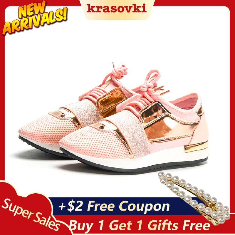 Красовки Новый 2019 Сезон весна Модная женская повседневная обувь из