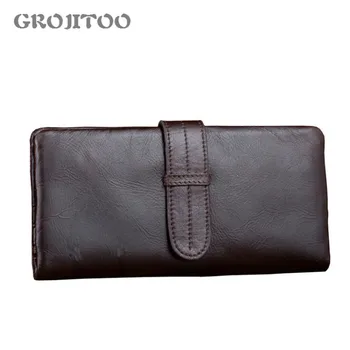 

RFID protection function first layer oil wax leather men's wallet leather men's wallet leather fashion multi-functional wallet