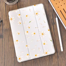 Daisy para o ar 4 ipad pro 2021 caso bonito ar 1 com suporte de lápis 8th geração 7th 12.9 pro 2018 mini 5 capa silicone para 10.5