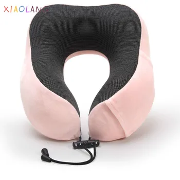 

Travel Pillow Memory Foam Neck & Cervical Pillow for Airplane Car Office Nap Pillows U Shape Flight Head Chin Support Cushion
