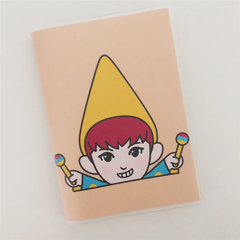 Kpop EXO милый мультяшный персонаж ноутбук K-POP EXO BAEKHYUN CHANYEOL CHEN KAI SEHUN портативный ноутбук с резиновой оболочкой, подарки для фанатов - Цвет: CHANYEOL