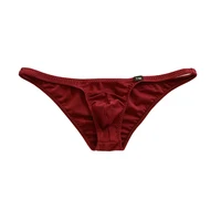Super Elastic Lycra Men's Small Underwear Sexy Bikini Briefs Low Waist Male Mini Tight Underpants Gay Panties Knickers Man 1