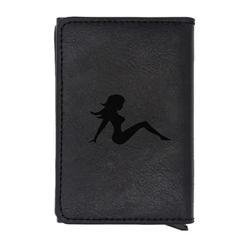 

Black Classic Sexy Girls Rfid Wallet Charm Men Women Leather Charming Card Purse Gifts