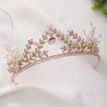 

GETNOIVAS Sparkling Tiara for Women Crystal Rhinestone Crown Hair Hoop Diadem Bride Wedding Tiara Hair Jewelry Accessories SL