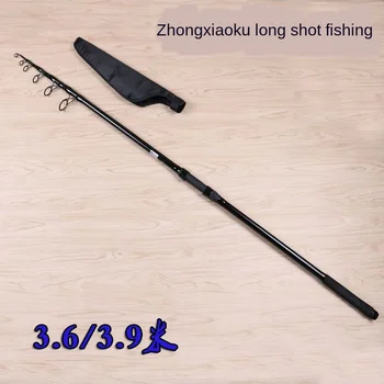 

Portable and Durable3.6 M 3.9 M Imported Carbon Retractable Ultra-Light Hard Long Section Library Fishing Surf Casting Rod