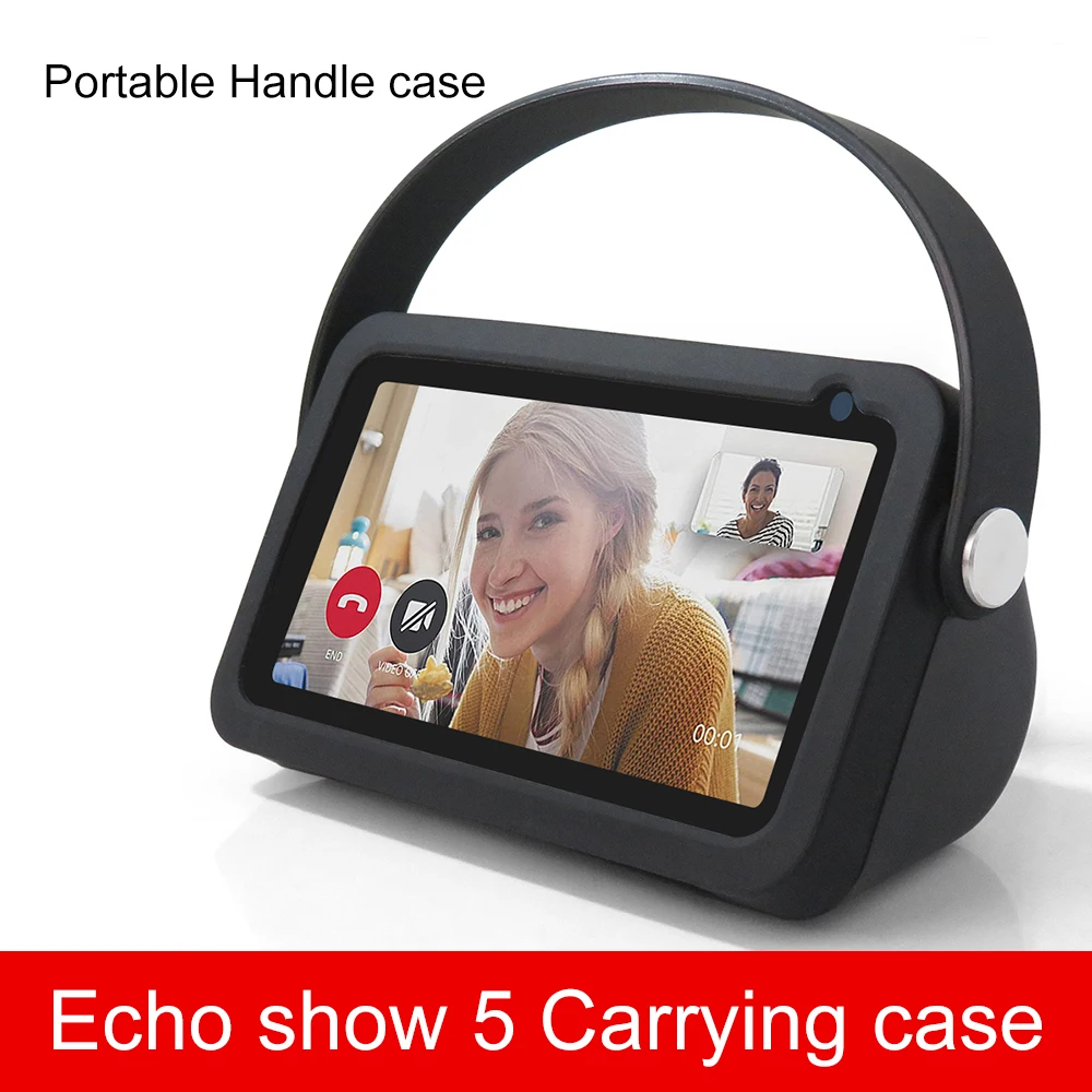 Custodia Per Maniglia Per Echo Show 5 1A/2A Custodia Protettiva In Silicone Per Alexa Echo Show 5 Custodia Antipolvere Per Altoparlante Intelligente
