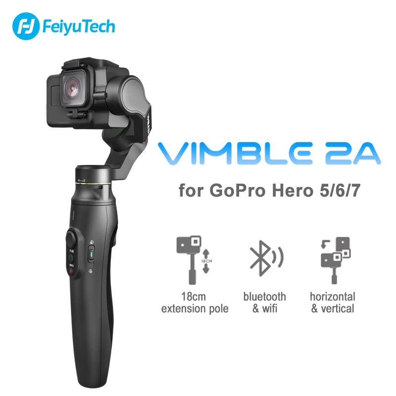 Ручной Стабилизатор FeiyuTech Feiyu Vimble 2A с удлинителем 180 мм для экшн-камер Gopro Hero 5 6 7