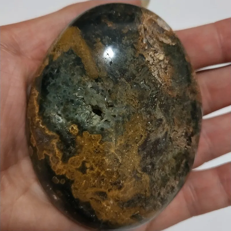 Натуральные камни морская яшма пальмовые камни игрушки маленькие камни и кристаллы целебный кристалл - Цвет: Q2      181g