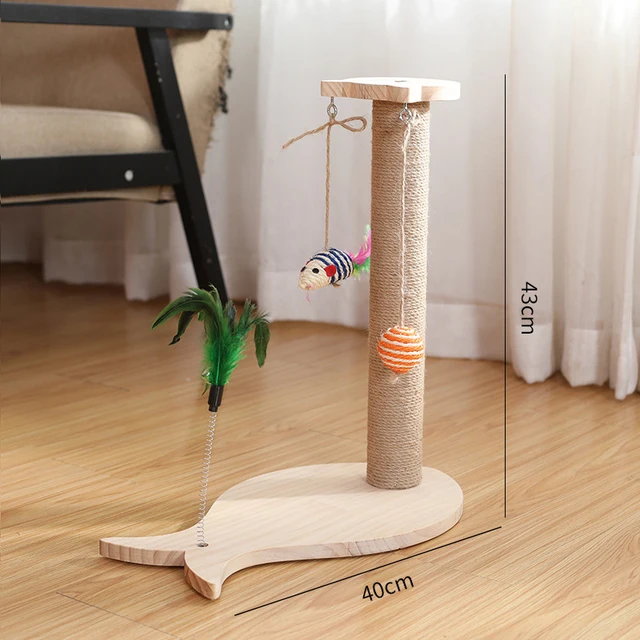 Sisal Cat Scratch Massivholz Bord Die Vertikale Post Von Katze Feste Saug Starke Tasse Katze Klettern