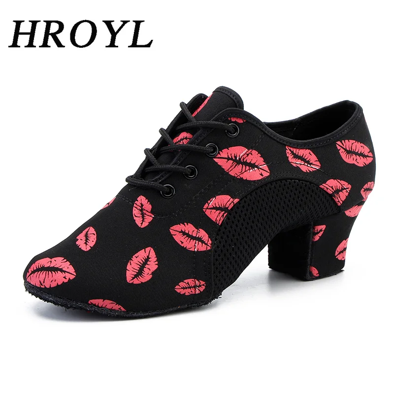 

2020 New Arrival Latin Dance Shoes For Women Non-Slip Ballroom Shoes Oxford Cloth Mesh Dancing Shoes Soft Comfortable