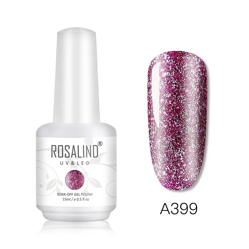 RHA399 ROSALIND блестящий гель-блеск дизайн ногтей все для маникюра Vernis Полупостоянный УФ гель Гибридный лак для ногтей - Цвет: RHA399