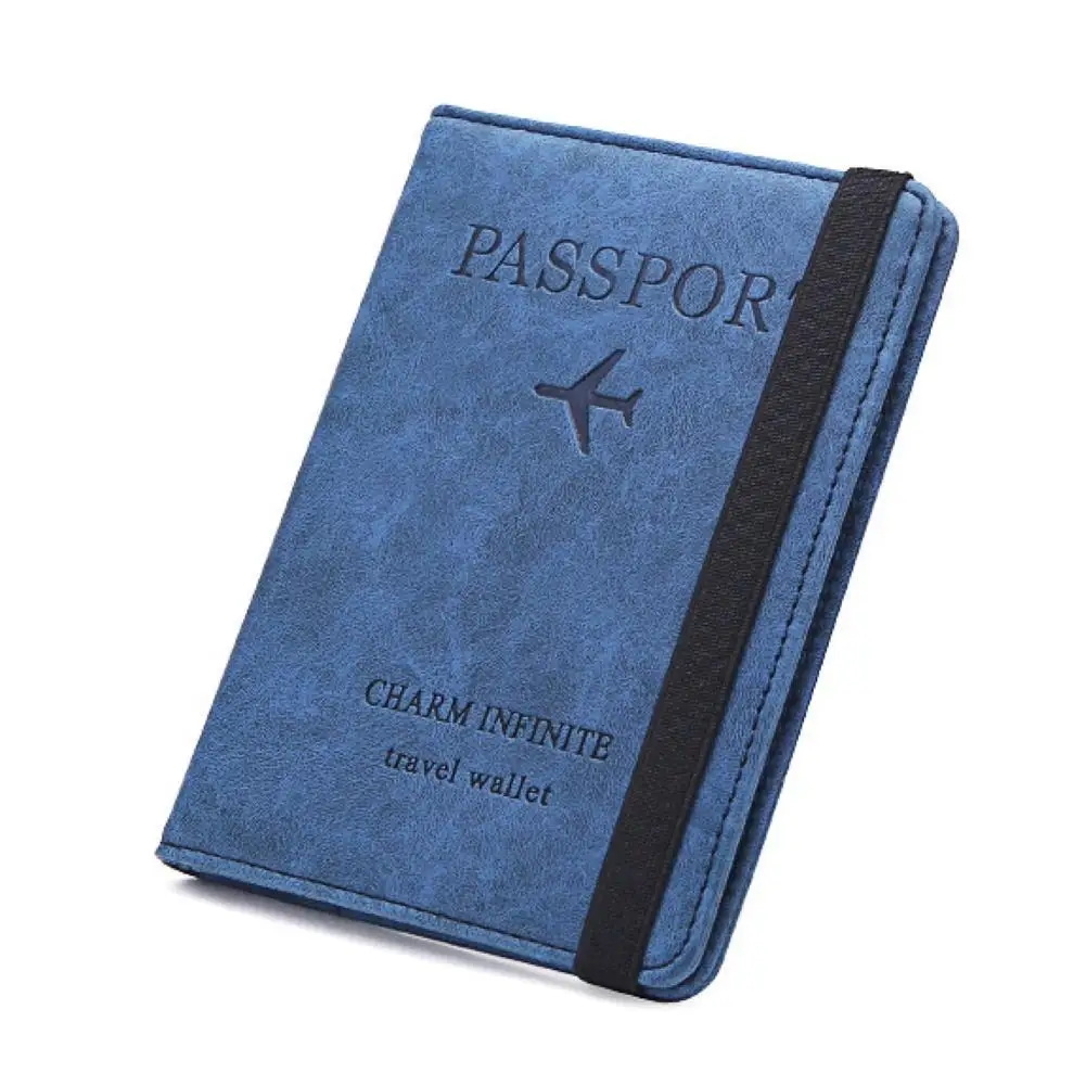 

Faux Leather RFID Card Holder for Men Women, Unisex Wallet, Business Passport, Air Ticket Bank ID Card Holder, Cover Case, Coin