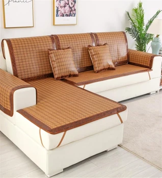 

Summer ice mat non-slip rattan seat sofa cushion bamboo cool sleeping mat hand-made universal sofa cover home decoration