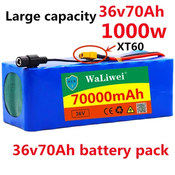 

36V 70ah 10S4P Lelectric bicycle battery pack 18650 Li-Ion Battery 1000W High Power 36V Motorcycle Scoote XT60 Plug
