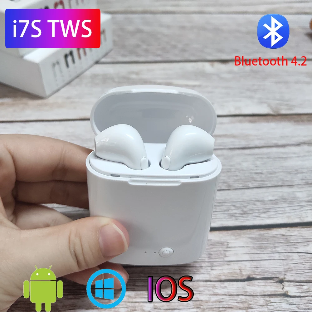 I12 Tws Bluetooth наушники i7s 5,0 беспроводные наушники стерео наушники гарнитура с микрофоном PK w1 чип i11 tws i60 i80 lk te9