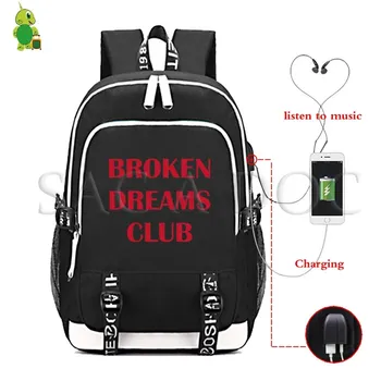 

Broken Dreams Club Girls EP Backpack Large Laptop Backpack for Teenage Boys Girls Multifunction USB Charge School Travel Bags