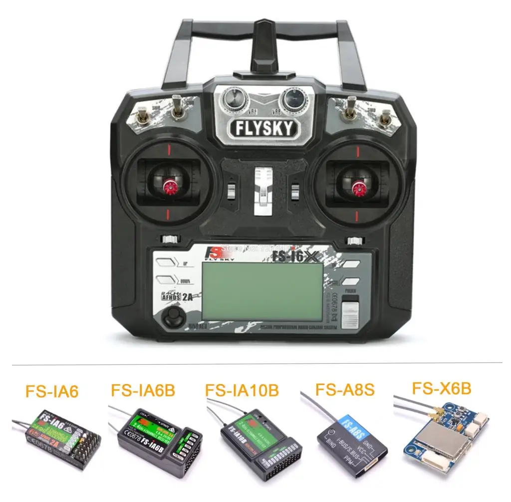 

Flysky FS-i6X I6X 2.4GHz 10CH AFHDS 2A RC Transmitter With FS-iA6B / FS-iA10B / FS-X6B /FS-A8S / FS-IA6 Receiver For RC Airplane