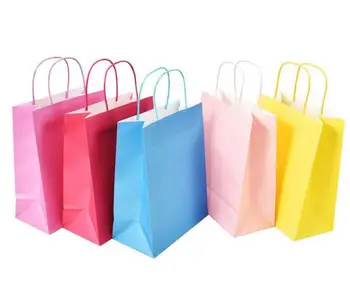 

Party Gift Bags Favors Wrap Packaging bag Wedding party decorations props Kraft paper bag garment bag paper portable paper bag