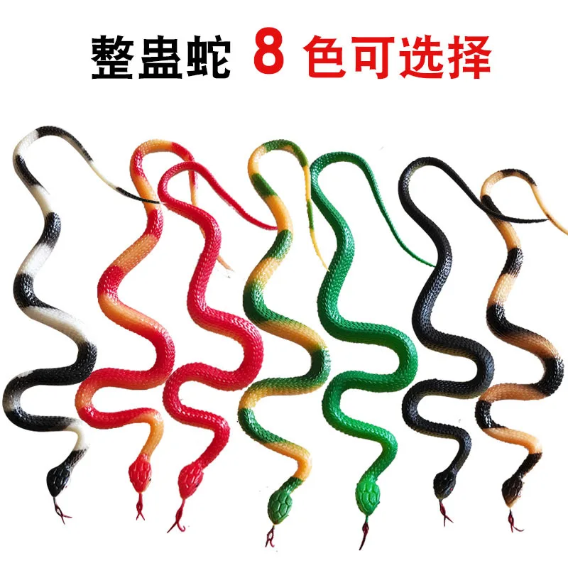 

8 models Simulation Plastic Snake Fake Artificial Rubber Artificial Snake Model Toy Snake Fake Animal Gift Prank Halloween Party