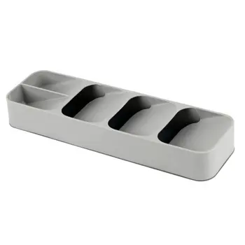 

Storage Tray Kitchen Drawer Organizer Kitchen Spoon Forks and Cutlery Storage Separation Container Plastic Knife Block Holder