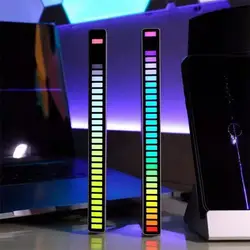 Lumière LED RGB, contrôle du son, musique, rythme, ordinateur, voiture, atmosphère, chargeur USB, veilleuse 