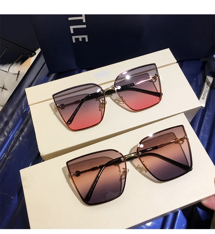MS vintage sunglasses womens sunglasses luxury cat eye sunglasses oversized Female sunglasses