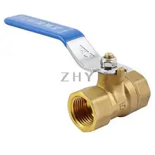 1/" PT Female F/F резьбовой синий рычаг Ручка латунный шаровой клапан