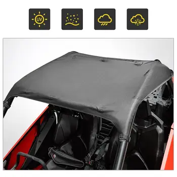 

New Arrival! 2020 UTV for Polaris RZR Pro XP 2020 Soft Roof Roof Awning Sun Cover Black 1680D UV-resistant Water-resistant
