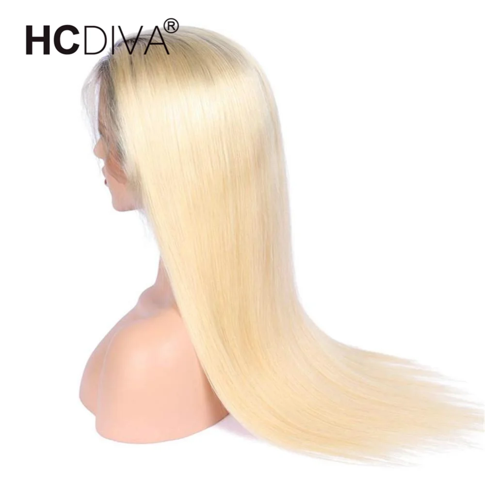 Ombre 1B/613/Розовый прямой парик шнурка спереди бразильский Remy человеческих волос парик 13*4 Омбре блонд кружева спереди человеческих волос парик предварительно сорвал