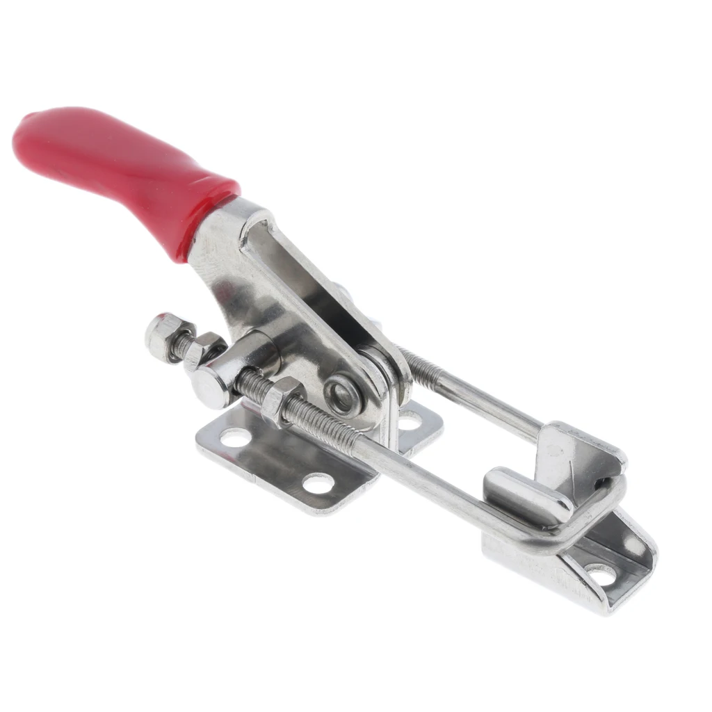 374lbs Capacity Heavy Duty 304 Stainless Steel Adjustable Latch U Bolt Self-lock Toggle Clamp