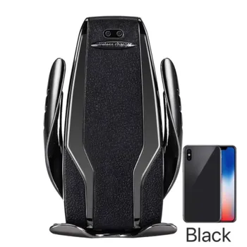 

Wireless Car Charger Phone Holder Mount Infrared Sensor Automatic Clamping QI Enabled Air Vent Stand For iOS Android Phone