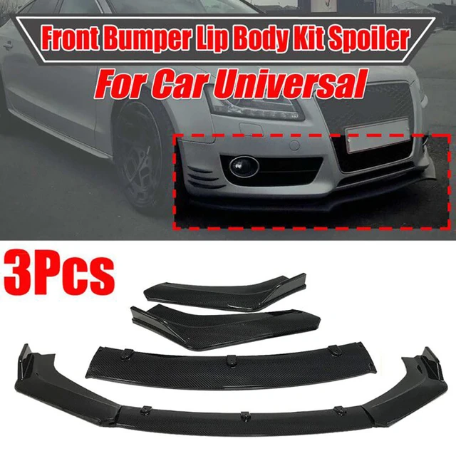 Universal Diffuser Car Rear Bumper Body Kit Spoiler Splitter Trim Cover for  Audi